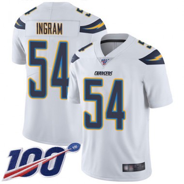 Los Angeles Chargers NFL Football Melvin Ingram White Jersey Men Limited #54 Road 100th Season Vapor Untouchable->youth nfl jersey->Youth Jersey